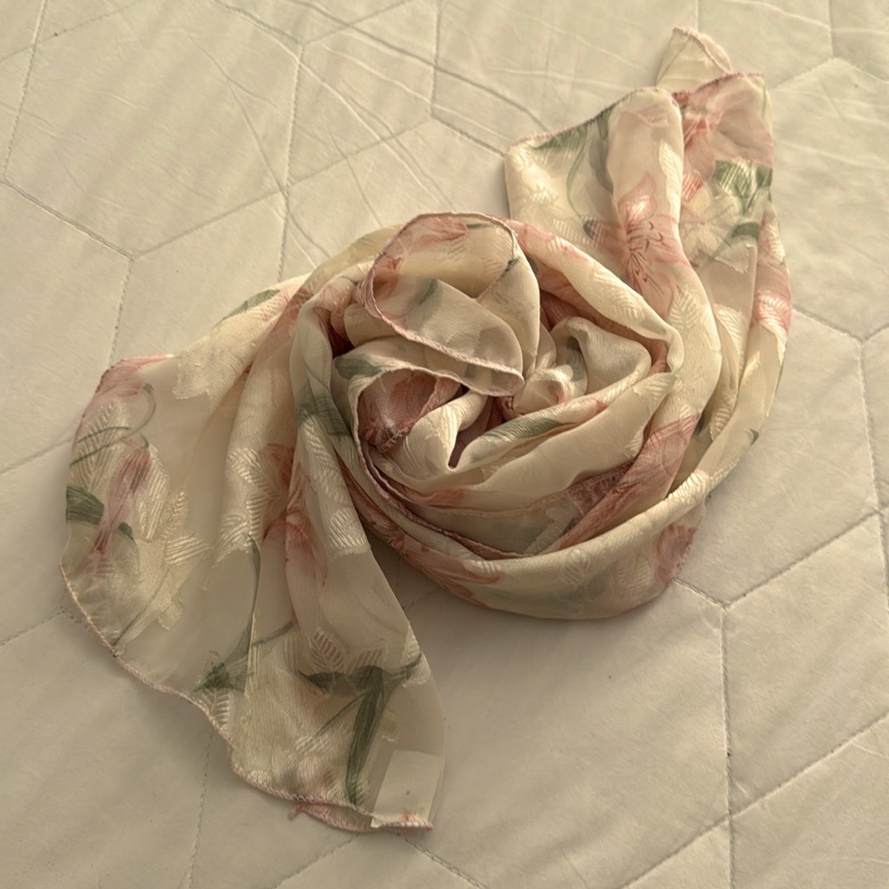 Chiffon Burnout Scarf
